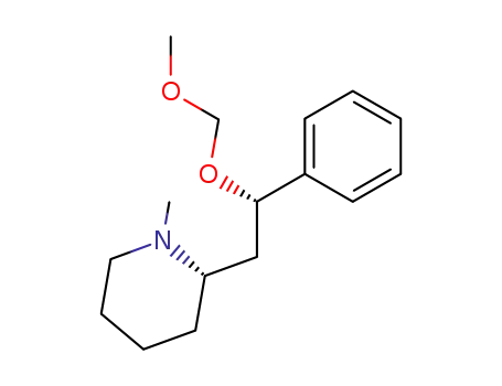 Molecular Structure of 901793-49-5 ((S)-2-((S)-2-Methoxymethoxy-2-phenyl-ethyl)-1-methyl-piperidine)