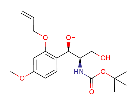 tert-butyl (1R,2R)-1-(2-allyloxy-4-methoxyphenyl)-1,3-dihydroxypropan-2-ylcarbamate