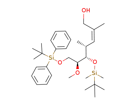 5-(<i>tert</i>-butyl-dimethyl-silanyloxy)-7-(<i>tert</i>-butyl-diphenyl-silanyloxy)-6-methoxy-2,4-dimethyl-hept-2-en-1-ol