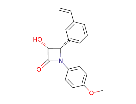 3-hydroxy-1-(4-methoxy-phenyl)-4-(3-vinyl-phenyl)-azetidin-2-one