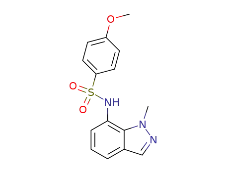 Benzenesulfonamide, 4-methoxy-N-(1-methyl-1H-indazol-7-yl)-