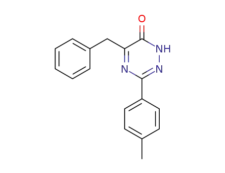 5-benzyl-3-<i>p</i>-tolyl-1<i>H</i>-[1,2,4]triazin-6-one