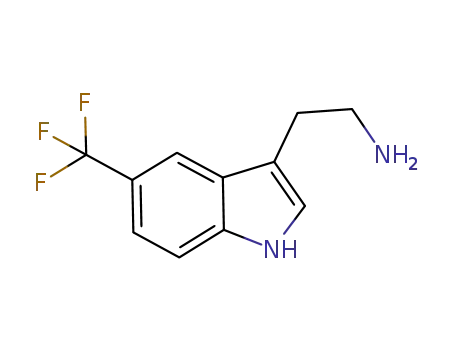 Molecular Structure of 320782-17-0 (5-(Trifluoromethyl)-1H-indole-3-ethanamine)