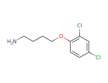Molecular Structure of 927179-75-7 (1-Butanamine, 4-(2,4-dichlorophenoxy)-)