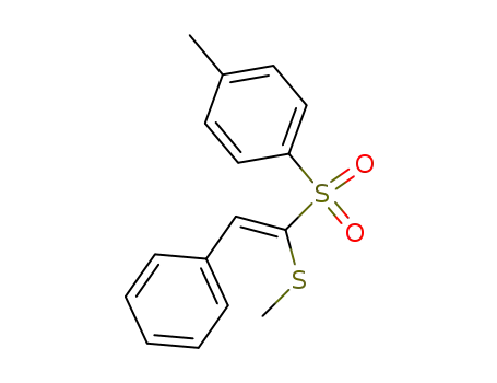 Benzene, 1-methyl-4-[[1-(methylthio)-2-phenylethenyl]sulfonyl]-, (E)-