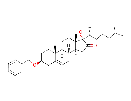 (3S,8R,9S,10R,13S,14S,17S)-3-Benzyloxy-17-((R)-1,5-dimethyl-hexyl)-17-hydroxy-10,13-dimethyl-1,2,3,4,7,8,9,10,11,12,13,14,15,17-tetradecahydro-cyclopenta[a]phenanthren-16-one