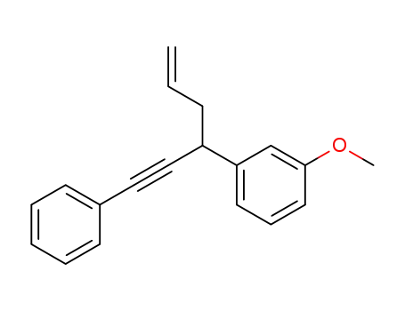 Benzene, 1-methoxy-3-[1-(phenylethynyl)-3-butenyl]-