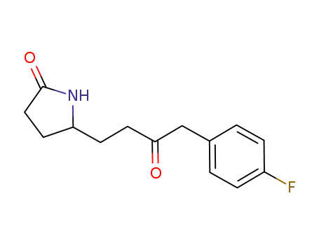 5-[4-(4-fluoro-phenyl)-3-oxo-butyl]-pyrrolidin-2-one