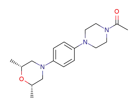1-[4-[4-(cis-2,6-dimethylmorpholin-4-yl)phenyl]piperazin-1-yl]ethanone