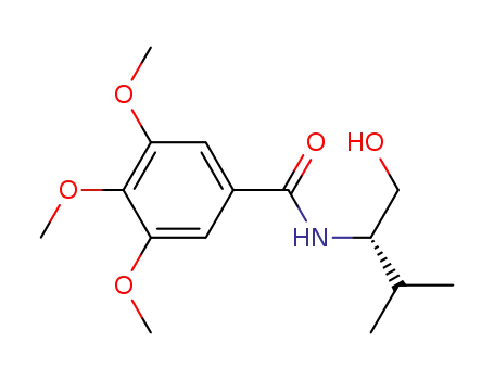 Molecular Structure of 848477-26-9 (Benzamide,
N-[(1S)-1-(hydroxymethyl)-2-methylpropyl]-3,4,5-trimethoxy-)