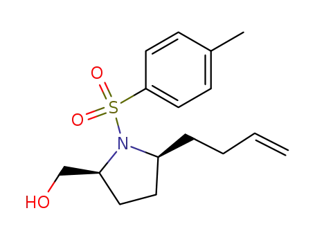 2-Pyrrolidinemethanol, 5-(3-buten-1-yl)-1-[(4-methylphenyl)sulfonyl]-,
(2S,5S)-