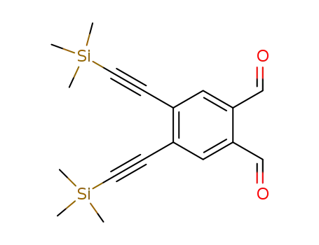 Molecular Structure of 875535-40-3 (1,2-Benzenedicarboxaldehyde, 4,5-bis[(trimethylsilyl)ethynyl]-)