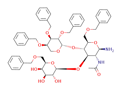 N-[(2R,3R,4R,5S,6R)-2-Amino-6-benzyloxymethyl-4-((2R,3R,4S,5R,6R)-6-benzyloxymethyl-3,4,5-trihydroxy-tetrahydro-pyran-2-yloxy)-5-((2S,3S,4R,5R)-3,4,5-tris-benzyloxy-tetrahydro-pyran-2-yloxy)-tetrahydro-pyran-3-yl]-acetamide