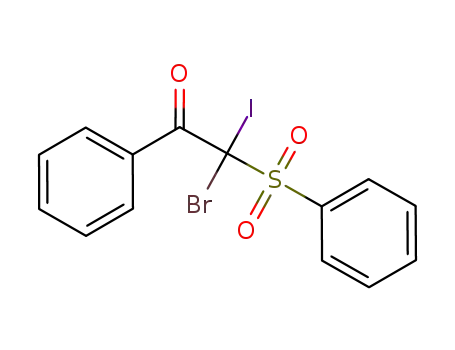 2-benzenesulfonyl-2-bromo-2-iodo-1-phenyl-ethanone