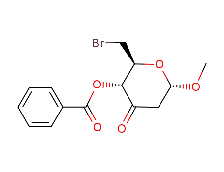 methyl 4-O-benzoyl-6-bromo-2,6-dideoxy-α-D-erythro-hexopyranosid-3-ulose