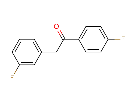 Molecular Structure of 370874-66-1 (2-(3-Fluorophenyl)-1-(4-fluorophenyl)ethanone)