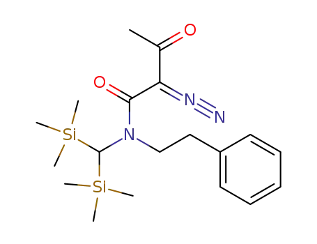 N-bis(trimethylsilyl)methyl-N-(3-phenethyl)-2-diazo-3-oxobutanamide