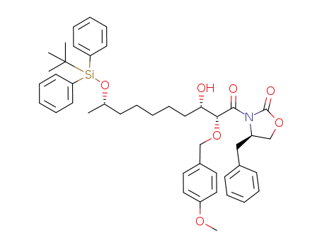 (R)-4-Benzyl-3-[(2R,3S,9S)-9-(tert-butyl-diphenyl-silanyloxy)-3-hydroxy-2-(4-methoxy-benzyloxy)-decanoyl]-oxazolidin-2-one