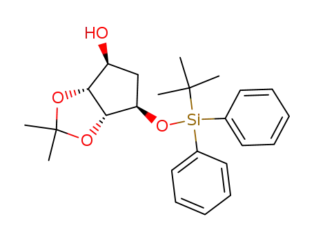 (3aR,4S,6R,6aR)-6-(tert-Butyl-diphenyl-silanyloxy)-2,2-dimethyl-tetrahydro-cyclopenta[1,3]dioxol-4-ol