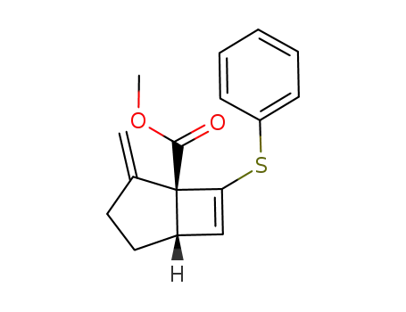 Bicyclo[3.2.0]hept-6-ene-1-carboxylic acid, 2-methylene-7-(phenylthio)-,
methyl ester, (1R,5S)-