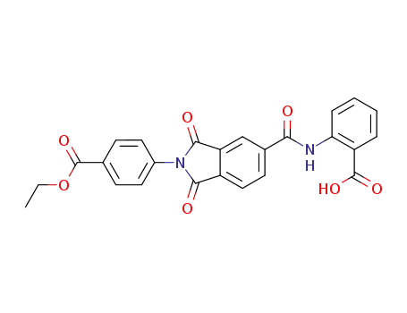 2-[({2-[4-(ethoxycarbonyl)phenyl]-1,3-dioxo-2,3-dihydro-1H-isoindol-5-yl}carbonyl)amino]benzoic acid