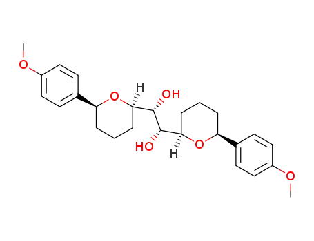1,2-Ethanediol,
1,2-bis[(2R,6S)-tetrahydro-6-(4-methoxyphenyl)-2H-pyran-2-yl]-,
(1R,2R)-