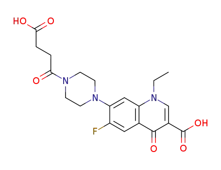 Molecular Structure of 100587-52-8 (Norfloxacin Succinil)