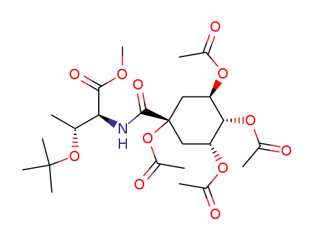 (2S,3R)-3-tert-Butoxy-2-[((3R,5R)-1,3,4,5-tetraacetoxy-cyclohexanecarbonyl)-amino]-butyric acid methyl ester