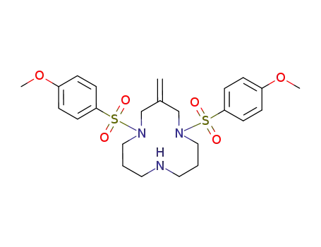 Molecular Structure of 881693-79-4 (1,5,9-Triazacyclododecane,
1,5-bis[(4-methoxyphenyl)sulfonyl]-3-methylene-)