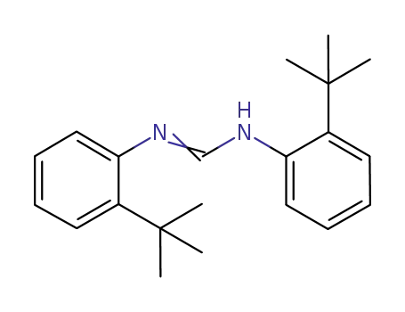 Molecular Structure of 1025068-41-0 (N,N?'-bis(2-tert-butylphenyl)formamidine)