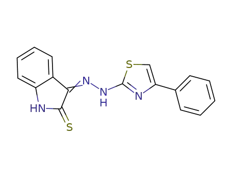 3-[(4-phenylthiazol-2-yl)-hydrazono]-1,3-dihydroindole-2-thione