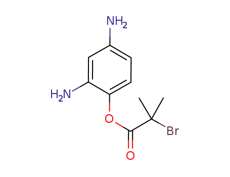 Molecular Structure of 865835-95-6 (Propanoic acid, 2-bromo-2-methyl-, 2,4-diaminophenyl ester)