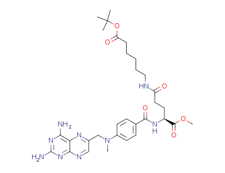 6-(4-{4-[(2,4-diamino-pteridin-6-ylmethyl)-methyl-amino]-benzoylamino}-4-methoxycarbonyl-butyrylamino)-hexanoic acid <i>tert</i>-butyl ester
