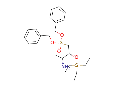 Phosphonic acid, [(2R,3R)-3-amino-2-[(triethylsilyl)oxy]butyl]-,
bis(phenylmethyl) ester
