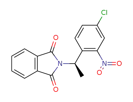 Molecular Structure of 898222-43-0 (2-[(R)-1-(4-Chloro-2-nitro-phenyl)-ethyl]-isoindole-1,3-dione)