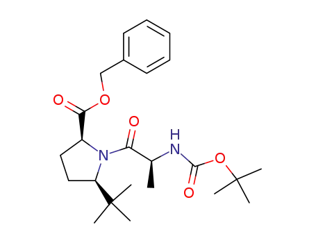 N-(tert-butoxycarbonyl)-(S)-alanyl-(2S,5R)-5-tert-butylproline benzyl ester