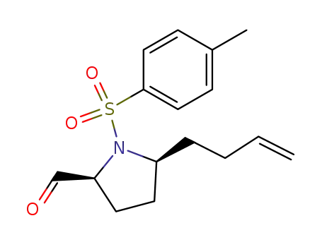 2-Pyrrolidinecarboxaldehyde,
5-(3-buten-1-yl)-1-[(4-methylphenyl)sulfonyl]-, (2S,5S)-