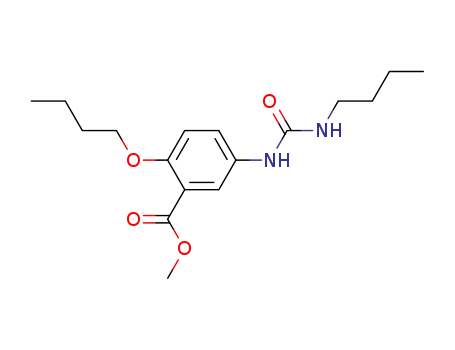 2-butoxy-5-(3-butyl-ureido)-benzoic acid methyl ester