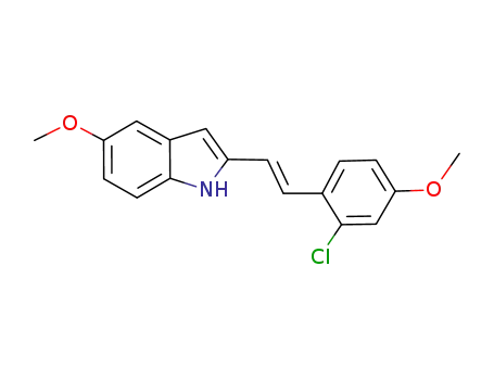 2-[(E)-2-(2-chloro-4-methoxyphenyl)ethenyl]-5-methoxy-1H-indole