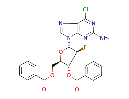 2-amino-6-chloro-9-(3,5-di-O-benzoyl-2-deoxy-2-fluoro-α-D-arabinofuranosyl)-9H-purine