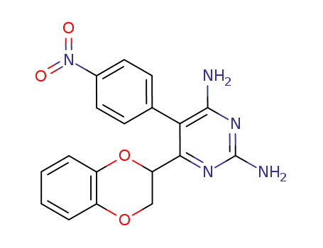 2,4-Pyrimidinediamine,
6-(2,3-dihydro-1,4-benzodioxin-2-yl)-5-(4-nitrophenyl)-