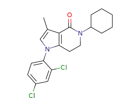 5-cyclohexyl-1-(2,4-dichloro-phenyl)-3-methyl-1,5,6,7-tetrahydro-pyrrolo[3,2-<i>c</i>]pyridin-4-one