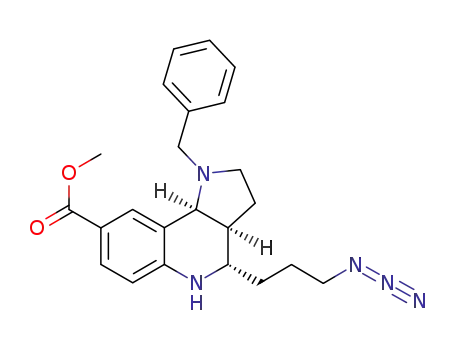 methyl (3aS,4S,9bS)-4-(3-azidopropyl)-2,3,3a,4,5,9b-hexahydro-1-(phenylmethyl)-1H-pyrrolo-[3,2-c]quinoline-8-carboxylate