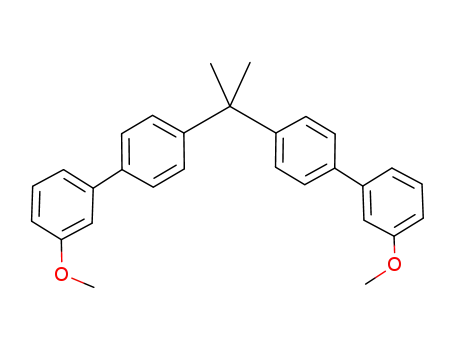 Molecular Structure of 685561-31-3 (1,1'-Biphenyl, 4,4''-(1-methylethylidene)bis[3'-methoxy-)