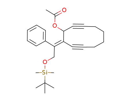 (E)-3-acetoxy-4-[2'-(tert-butyldimethylsilyloxy)-1'-phenylethylidene]cyclodeca-1,5-diyne