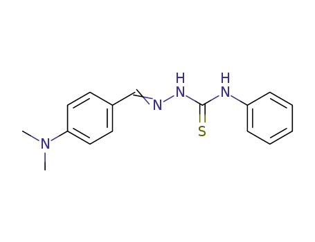 Molecular Structure of 22043-39-6 (4-(Dimethylamino)benzaldehyde N-phenylthiosemicarbazone)