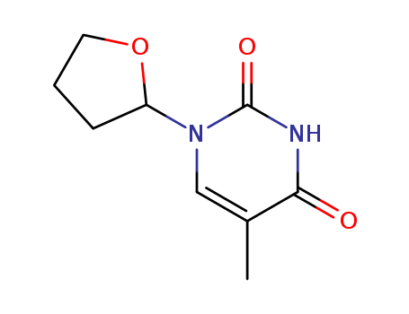 2,4(1H,3H)-Pyrimidinedione,5-methyl-1-(tetrahydro-2-furanyl)- cas  17902-22-6