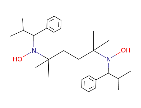 Molecular Structure of 870483-99-1 (2,5-Hexanediamine,
N,N'-dihydroxy-2,5-dimethyl-N,N'-bis(2-methyl-1-phenylpropyl)-)
