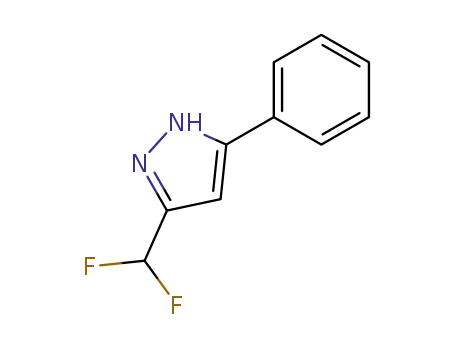 Molecular Structure of 122980-86-3 (3-DIFLUOROMETHYL-5-PHENYLPYRAZOLE)