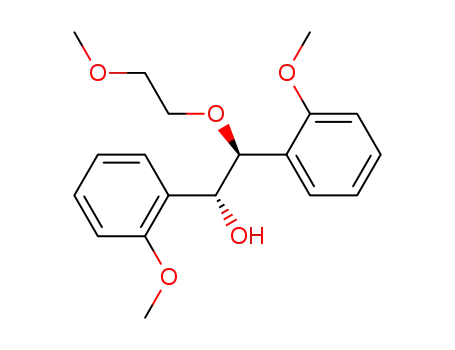 Molecular Structure of 916525-75-2 ((1R,2S)-1-(2-methoxyethoxy)-1,2-bis-(2-methoxyphenyl)-ethanol)